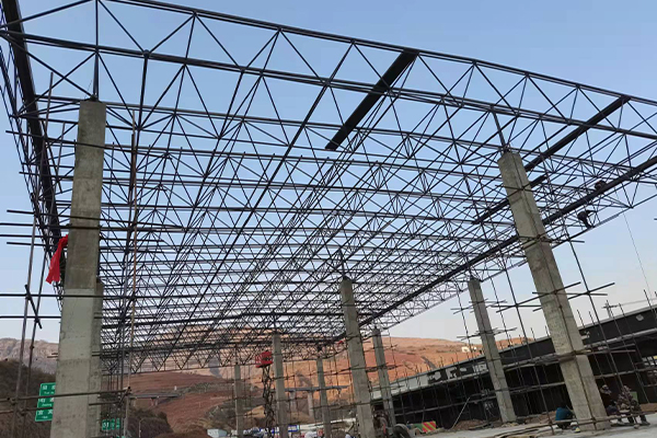 安国钢结构网架图片